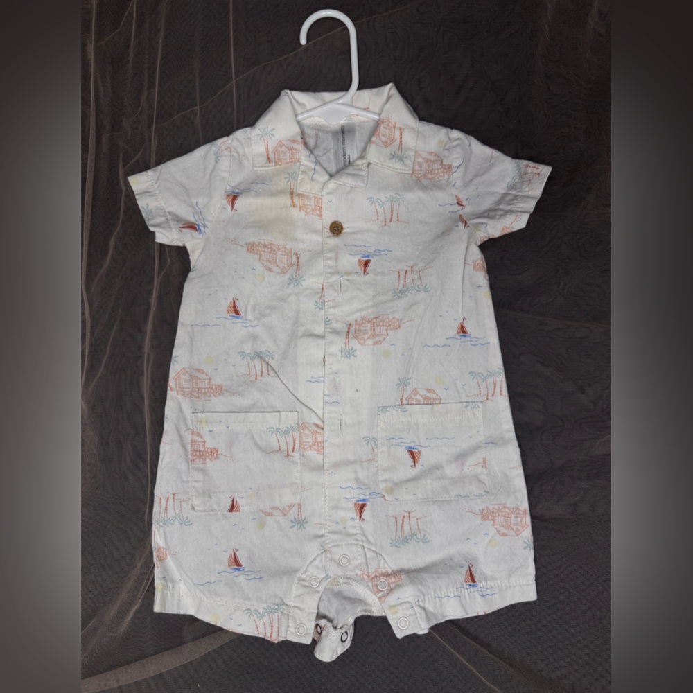 ✨3 for $20 ✨ Modern Moments sailing print romper